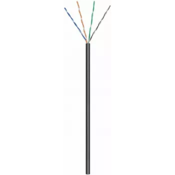 DSIT CAT6 εξωτερικό καλώδιο δικτύου, U/UTP, AWG 24/7 (εύκαμπτο), 305 m, μαύρο, CCA