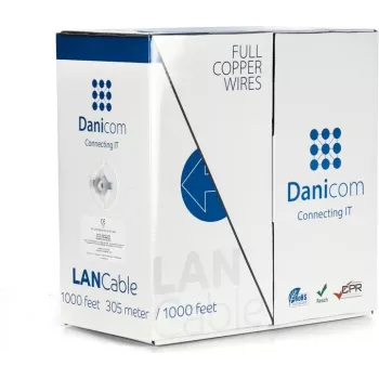 DSIT DANICOM CAT6 UTP 305m καλώδιο συμπαγούς αγωγού - LSZH (Dca)