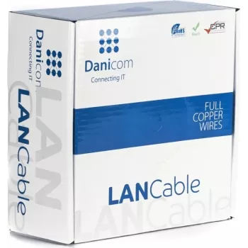 DSIT DANICOM CAT6 UTP 100m καλώδιο συμπαγούς αγωγού - LSZH (Dca)