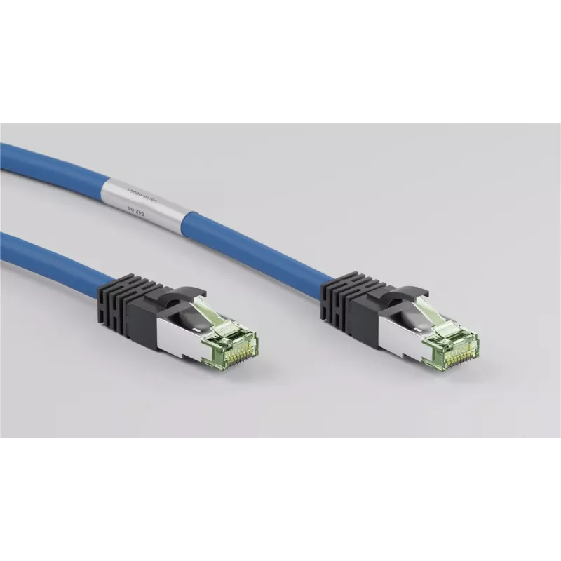 DSIT CAT 8 S/FTP PiMF RJ45 καλώδιο δικτύου patch, 0,25 m, μπλε, 40 Gbps, 2000 MHz