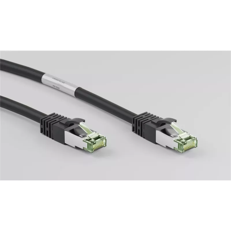 DSIT RJ45 καλώδιο δικτύου S/FTP PiMF CAT 8 καλώδιο μαύρο 0,25m