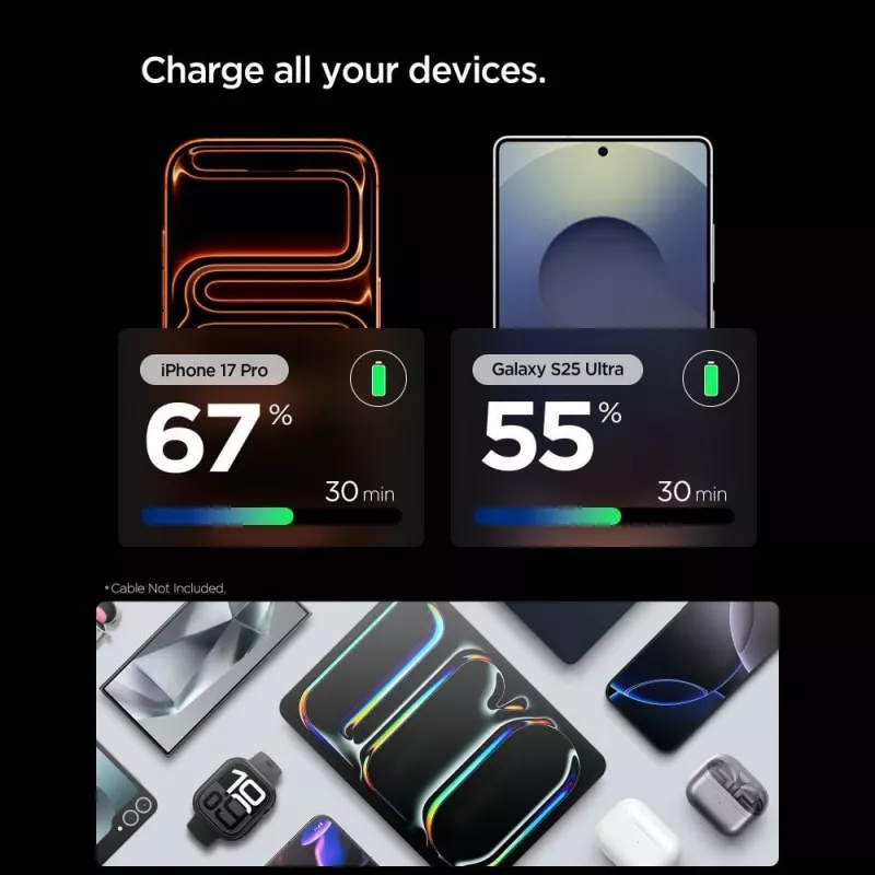 SPIGEN EE301EU-GAN Essential Φορτιστής 1 θύρας 30W Ροζ
