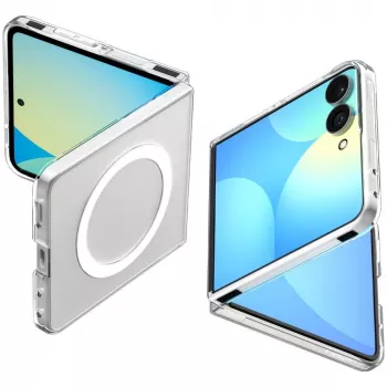 SPIGEN AirSkin MagSafe Galaxy Z Flip 8 Θήκη Διαφανές/Λευκό
