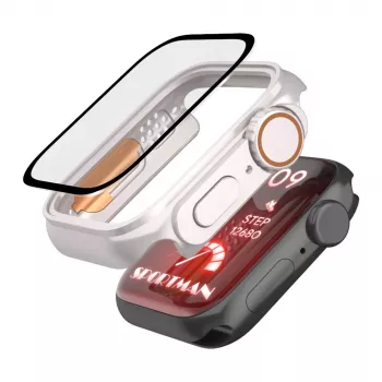 TECH-PROTECT DEFENSE360 Apple Watch 4/5/6/SE (44mm) Titan/Orange ανθεκτική θήκη με ενσωματωμένο λουράκι