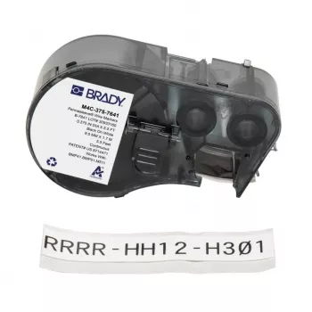 BRADY BMP41/BMP51/BMP53/M511 χαμηλού προφίλ πολυεστερικές ετικέτες, λευκό, 38,1 mm x 38,1 mm, 250 ετικέτες/ρολό