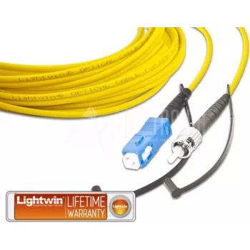 Lightwin LSP-09 SC-ST 3.0 Simplex Singlemode καλώδιο patch οπτικών ινών, SC σε ST, OS2, LSOH, 3 m, κίτρινο