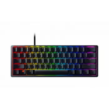 Ενσύρματο οπτομηχανικό gaming πληκτρολόγιο Razer Huntsman Mini 60%, διάταξη Nordic, RGB, μαύρο (RZ03-03391300-R3N1)