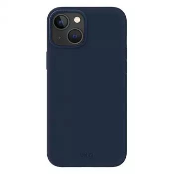 UNIQ Lino Marine Blue θήκη για iPhone 14 Plus / 15 Plus 6,7 ιντσών