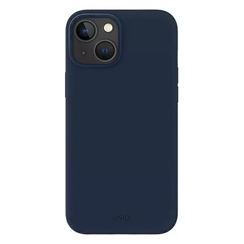 UNIQ Lino Marine Blue θήκη για iPhone 14 Plus / 15 Plus 6,7 ιντσών