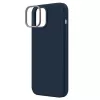 UNIQ Lino Marine Blue θήκη για iPhone 14 Plus / 15 Plus 6,7 ιντσών