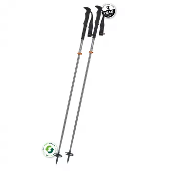 Komperdell FX Lite Ti Vario μπαστούνια trekking, ασημί/πορτοκαλί