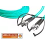 Lightwin LDP-50 ST-ST 3.0 OM3 duplex πολύτροπο καλώδιο patch οπτικών ινών, ST σε ST, OM3, 3 m, aqua