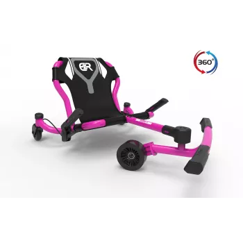 EzyRoller Spinner X ροζ παιχνίδι ride-on με περιστροφή 360° για παιδιά 4-12 ετών