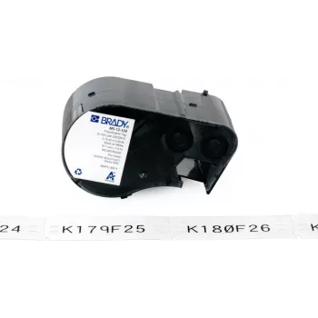 BRADY BMP51/BMP53/M511 αυτοπλαστικοποιούμενη ετικέτα βινυλίου, 25,40 mm x 6,40 m, λευκό/διαφανές
