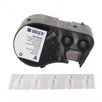 BRADY M5-120-492 κασέτα εκτυπωτή ετικετών FreezerBondz πολυεστέρα για BMP51/BMP53/M511, λευκό, 12,70 mm x 21,34 m