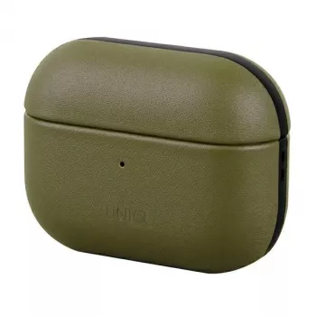 UNIQ Terra θήκη γνήσιου δέρματος για Apple AirPods Pro – Olivgrün
