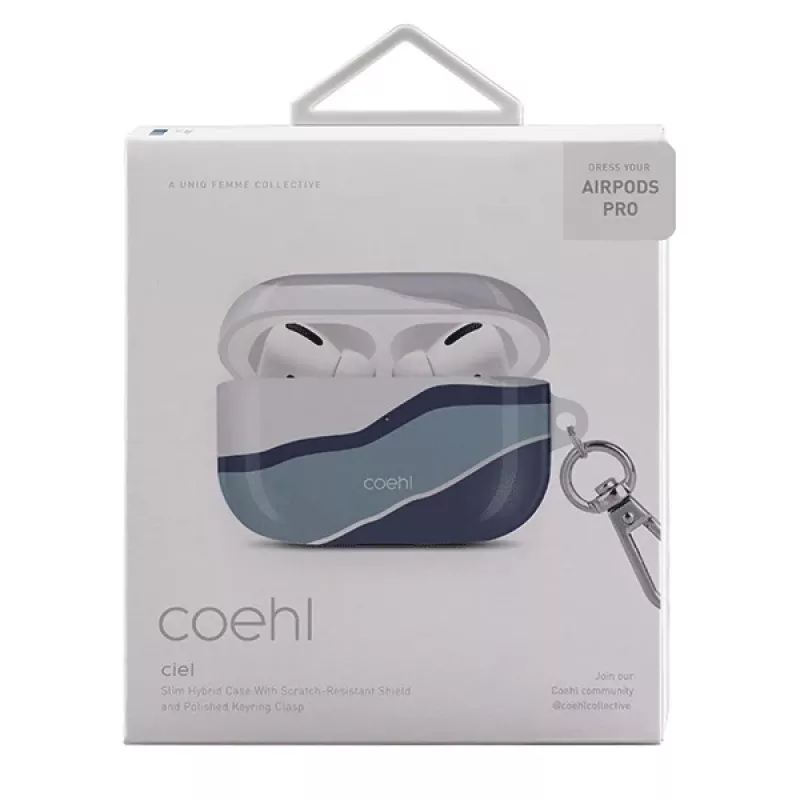 UNIQ Coehl Ciel προστατευτική θήκη για AirPods Pro - Twilight Blue