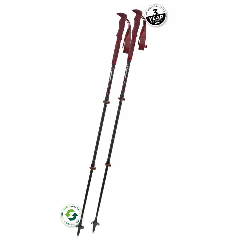 Komperdell Carbon Pro Zero Compact μπαστούνια trekking - Malbec