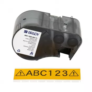 BRADY BMP51/BMP53/M511 αυτοπλαστικοποιούμενη βινυλική ετικέτα, λευκό/διαφανές, πλάτος 1 ίντσα, ρολό 21 ft