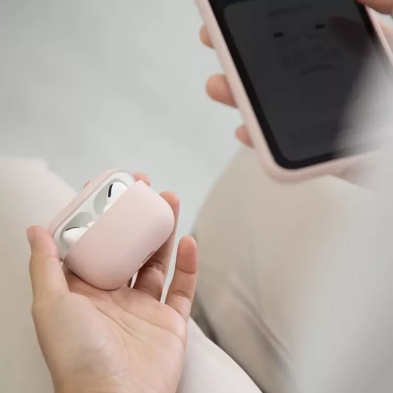 UNIQ Lino θήκη σιλικόνης για AirPods Pro λεβάντα