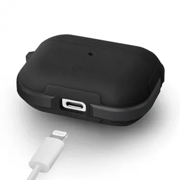 UNIQ Valencia αντιβακτηριδιακή θήκη για AirPods Pro – μαύρο μεσάνυχτα