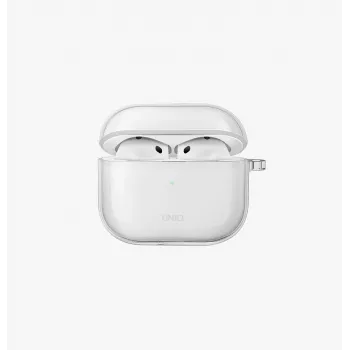UNIQ Glase θήκη για Apple AirPods 4 γυαλιστερό καπνό