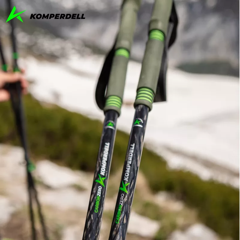 Komperdell Carbon Pro Zero μπαστούνια trekking, πράσινα