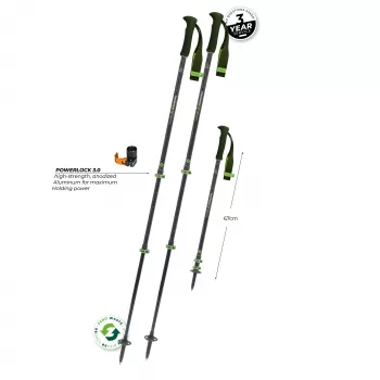 Komperdell Carbon EVO Zero Carbon Poles, πράσινο