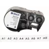 Brady M4C-375-422 αυτοκολλητοποιούμενη κασέτα ετικετών βινυλίου για εκτυπωτές BMP41/BMP51/BMP53/M511, λευκό, 25,4 mm x 6,4 m