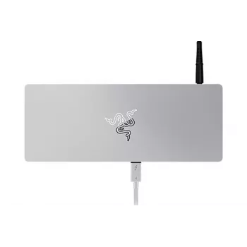 Razer Thunderbolt 4 Dock Mercury Chroma - 10-in-1 docking station με φωτισμό RGB, 90W Power Delivery, υποστήριξη οθόνης 8K/5K, Gigabit Ethernet, αναγνώστης καρτών UHS-II SD, 3x Thunderbolt 4, 3x USB-A, αλουμίνιο