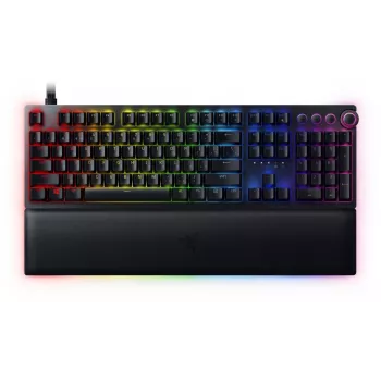 Ενσύρματο gaming πληκτρολόγιο Razer Huntsman V2, διακόπτες Analog Optical, διάταξη US, RGB, μαύρο (RZ03-03610100-R3M1)