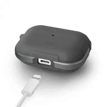 UNIQ Valencia αντιβακτηριδιακή θήκη για AirPods Pro - Gunmetal γκρι