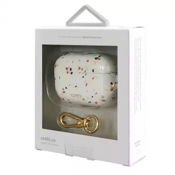 UNIQ Coehl Terrazzo θήκη για Apple AirPods Pro - φυσικό λευκό