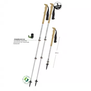 Komperdell Explorer Zero Cork μπαστούνια trekking, καφέ