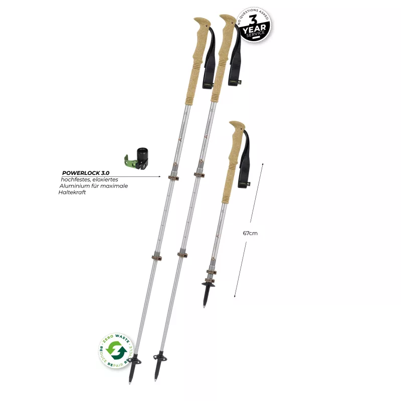 Komperdell Explorer Zero Cork μπαστούνια trekking, καφέ