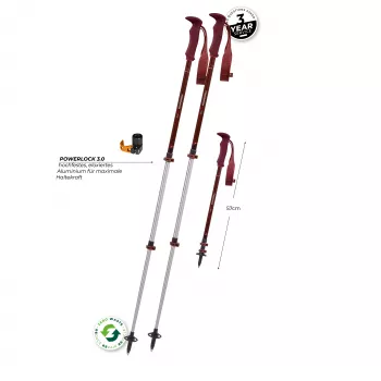 Komperdell Trailmaster Zero Compact μπαστούνια trekking - Malbec