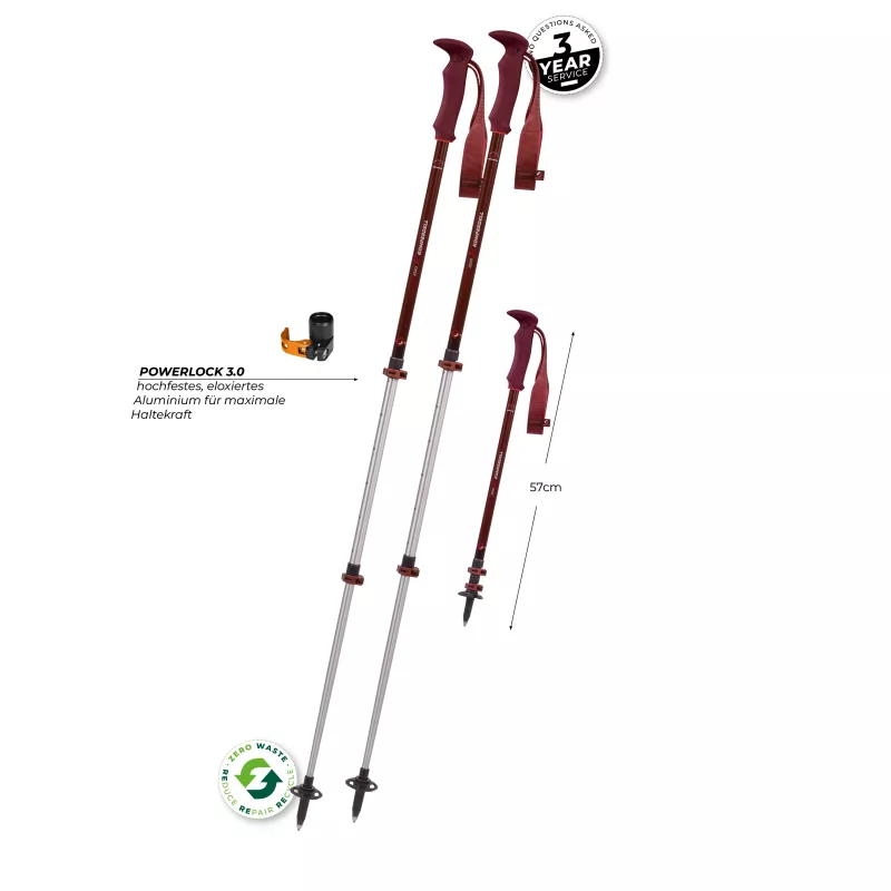 Komperdell Trailmaster Zero Compact μπαστούνια trekking - Malbec