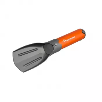 Sea to Summit Pocket Trowel Alloy - Υπερελαφρύ πτυσσόμενο φτυάρι κάμπινγκ για σκάψιμο, ανοδιωμένο αλουμίνιο, 220mm ανοιγμένο, 153mm συσκευασμένο, 3.5oz, γκρι/ασημί