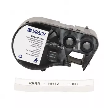 BRADY BMP41/BMP51/BMP53/M511 Low-Halide θερμοσυστελλόμενο μανίκι σήμανσης καλωδίων, λευκό, 38,1 mm x 6,4 m