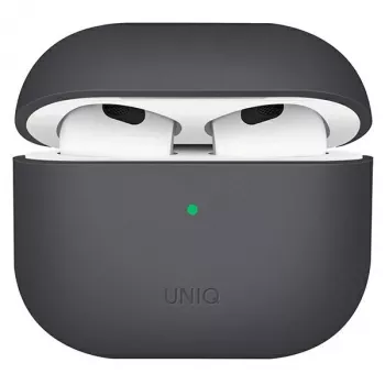 UNIQ Lino θήκη σιλικόνης για AirPods 3ης γενιάς, γκρι στάχτης