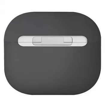 UNIQ Lino θήκη σιλικόνης για AirPods 3ης γενιάς, γκρι στάχτης