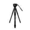 Manfrotto MKONEVA-500X υβριδικό τρίποδο φωτογραφίας-βίντεο με κεφαλή fluid, 5 τμημάτων αλουμινίου πόδια, κλειδώματα flip, ταχύς στύλος, τσάντα μεταφοράς