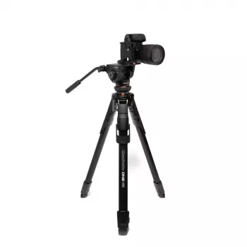 Manfrotto MKONEVA-500X υβριδικό τρίποδο φωτογραφίας-βίντεο με κεφαλή fluid, 5 τμημάτων αλουμινίου πόδια, κλειδώματα flip, ταχύς στύλος, τσάντα μεταφοράς