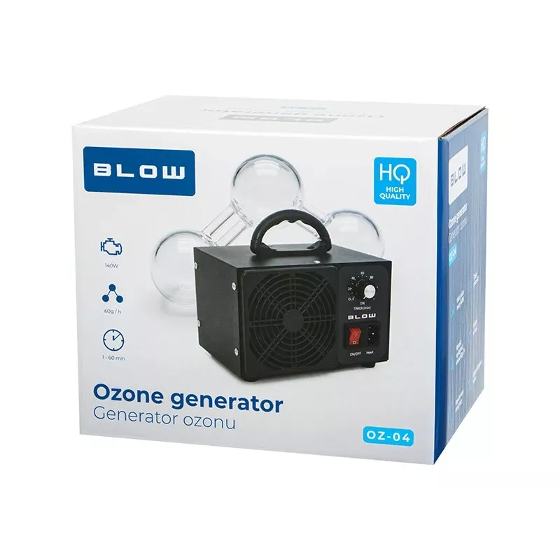Blow OZ-04 γεννήτρια όζοντος, 60.000 mg/h, 140 W, Μαύρο
