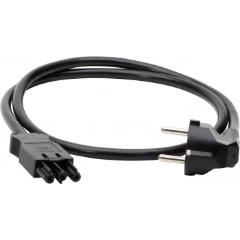 KOPP ELEKTROTECHNIK Καλώδιο επέκτασης Schuko, 1,5 mm², συμβατό με GST18i3, 1 m, Μαύρο