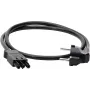 KOPP ELEKTROTECHNIK Καλώδιο επέκτασης Schuko, 1,5 mm², συμβατό με GST18i3, 1 m, Μαύρο