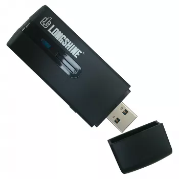 Longshine LCS-8133 προσαρμογέας WLAN, USB 3.0, 300Mbit/s, 2.4GHz, 802.11n, Mini-Dongle, μαύρο
