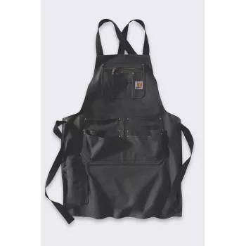 Carhartt Duck ποδιά μαύρη - ανθεκτική ποδιά από βαμβάκι 12 oz για εργασία με τσέπες εργαλείων