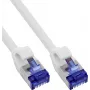 InLine® καλώδιο δικτύου Slim Cat.6A S/FTP LSZH, λευκό, 0,30 m, συσκευασία 150 τεμ.