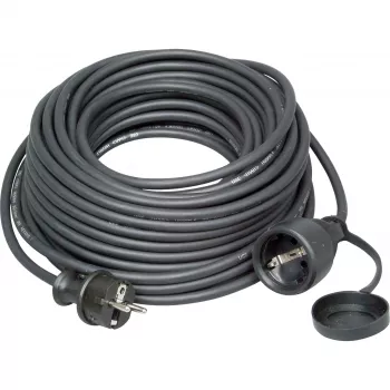 KOPP ELEKTROTECHNIK καλώδιο επέκτασης βαρέως τύπου 25 m, σούκο, H07RN-F, IP44, 16 A, μαύρο